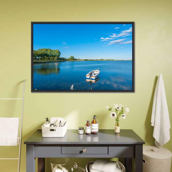 Burger Inland Lake Canvas Wall Art-3 Horizontal-Gallery Wrap-25" x 16"-Tiaracle
