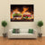 Burgers With Fire Flames Canvas Wall Art-5 Star-Gallery Wrap-62" x 32"-Tiaracle