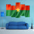 Burkina Faso Flag Canvas Wall Art-5 Pop-Gallery Wrap-47" x 32"-Tiaracle