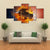 Burning Puck Canvas Wall Art-4 Pop-Gallery Wrap-50" x 32"-Tiaracle