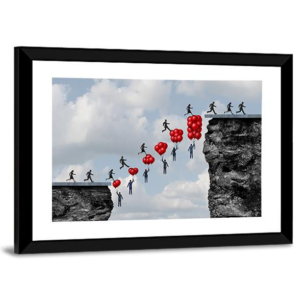 Business Teamwork Success Canvas Wall Art-5 Horizontal-Gallery Wrap-22" x 12"-Tiaracle