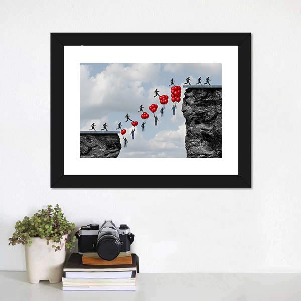 Business Teamwork Success Canvas Wall Art-1 Piece-Framed Print-20&quot; x 16&quot;-Tiaracle