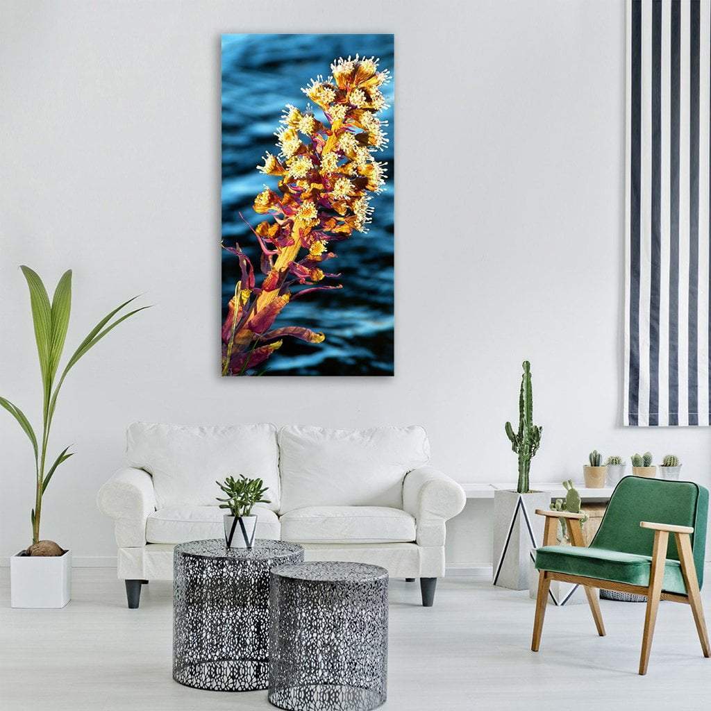 Butterbur Nature Plant Vertical Canvas Wall Art-1 Vertical-Gallery Wrap-12" x 24"-Tiaracle