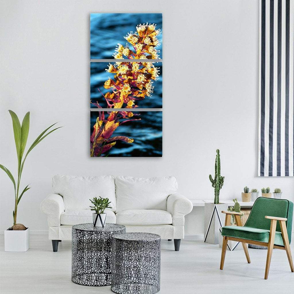 Butterbur Nature Plant Vertical Canvas Wall Art-3 Vertical-Gallery Wrap-12" x 25"-Tiaracle