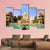 Buu Long Pagoda Canvas Wall Art-5 Pop-Gallery Wrap-47" x 32"-Tiaracle