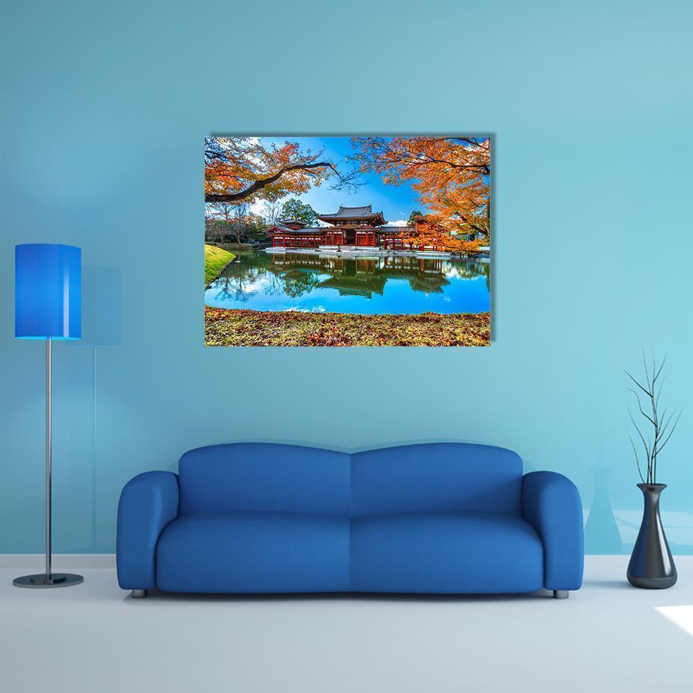 Byodo-In Temple Canvas Wall Art-4 Horizontal-Gallery Wrap-34" x 24"-Tiaracle