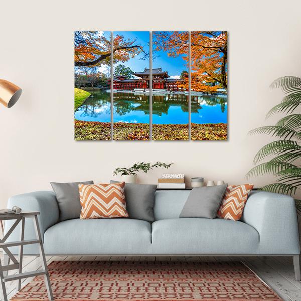 Byodo-In Temple Canvas Wall Art-4 Horizontal-Gallery Wrap-34" x 24"-Tiaracle