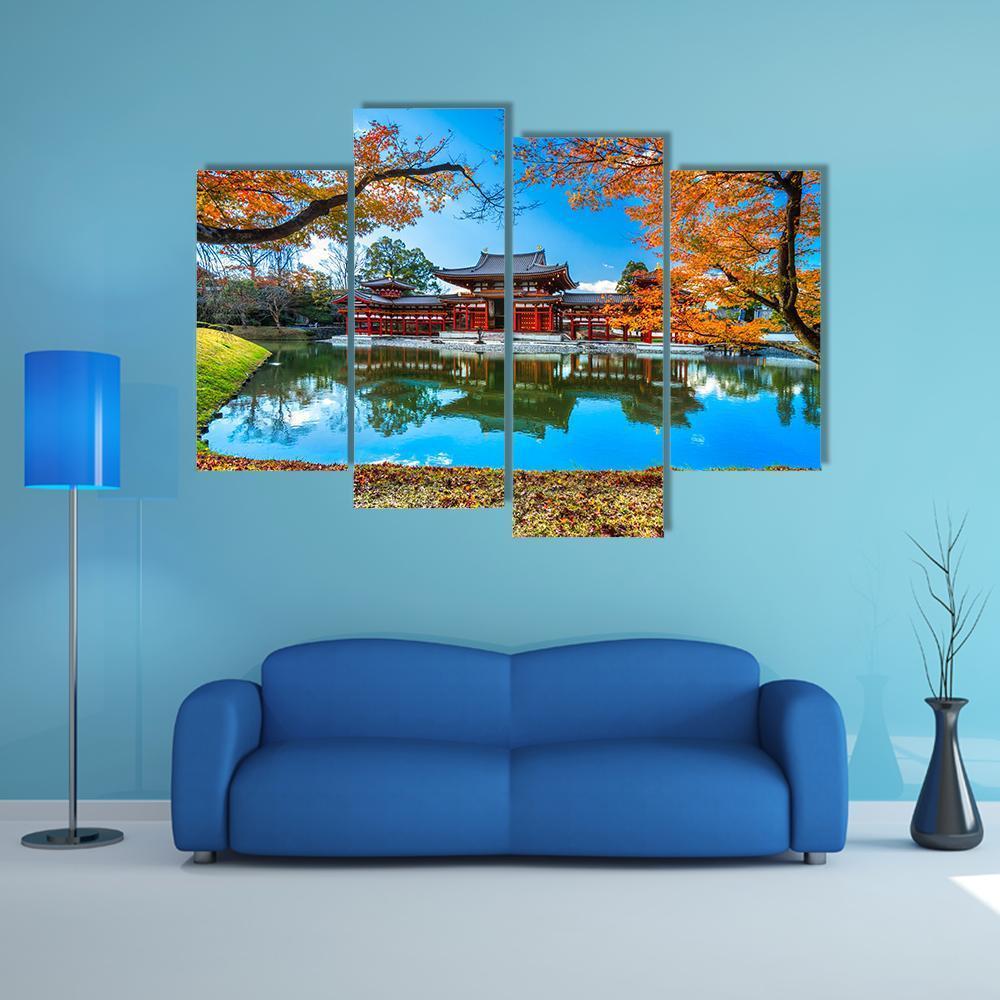 Byodo-In Temple Canvas Wall Art-4 Pop-Gallery Wrap-50" x 32"-Tiaracle