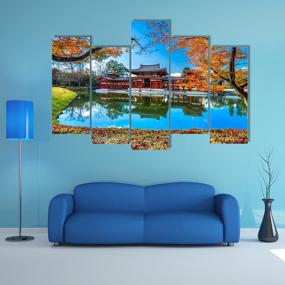 Byodo-In Temple Canvas Wall Art-5 Pop-Gallery Wrap-47" x 32"-Tiaracle