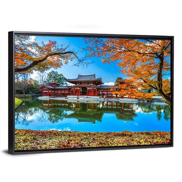 Byodo-In Temple Canvas Wall Art-3 Horizontal-Gallery Wrap-25" x 16"-Tiaracle