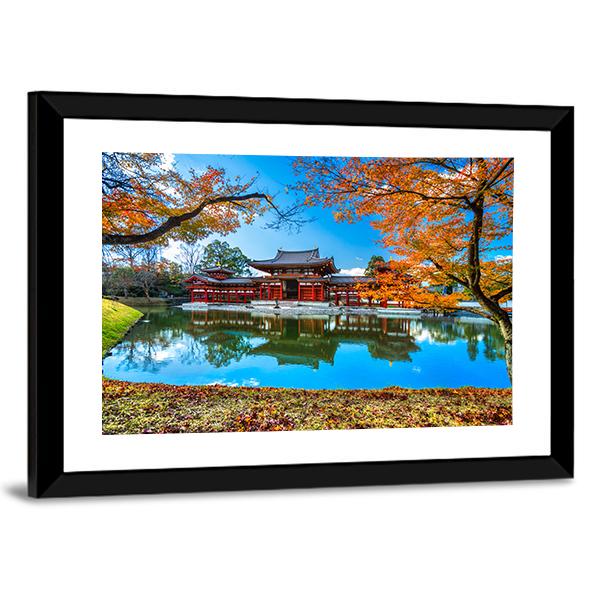 Byodo-In Temple Canvas Wall Art-3 Horizontal-Gallery Wrap-25" x 16"-Tiaracle