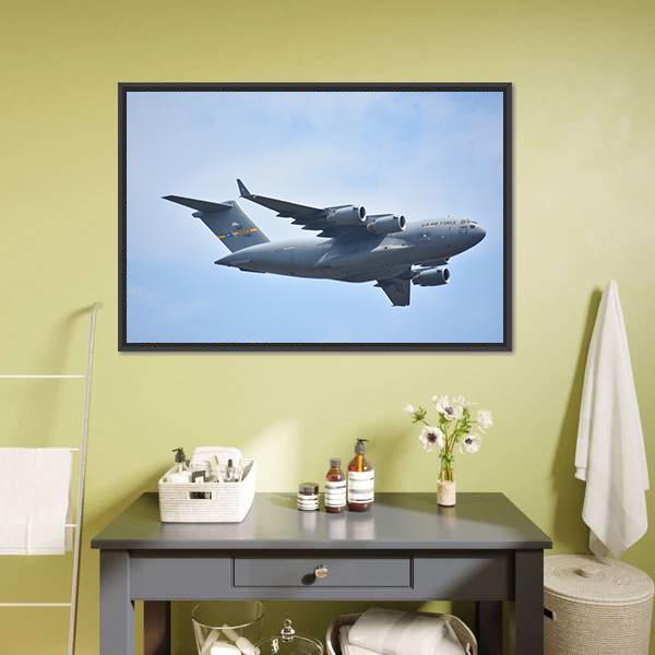 C-17 Globemaster III Panoramic Canvas Wall Art-1 Piece-36" x 12"-Tiaracle