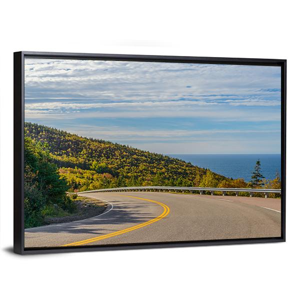 Cabot Trail Highway Canvas Wall Art-3 Horizontal-Gallery Wrap-25" x 16"-Tiaracle