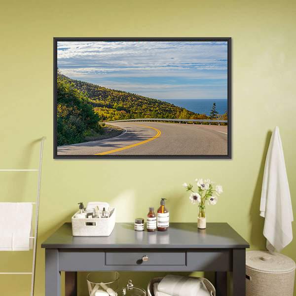 Cabot Trail Highway Canvas Wall Art-3 Horizontal-Gallery Wrap-25" x 16"-Tiaracle