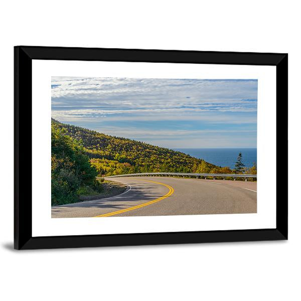 Cabot Trail Highway Canvas Wall Art-3 Horizontal-Gallery Wrap-25" x 16"-Tiaracle