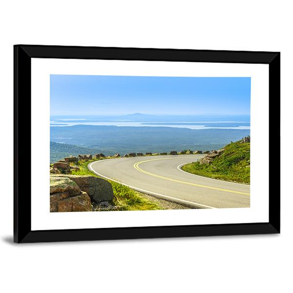 Cadillac Mountain Drive Canvas Wall Art-3 Horizontal-Gallery Wrap-25" x 16"-Tiaracle