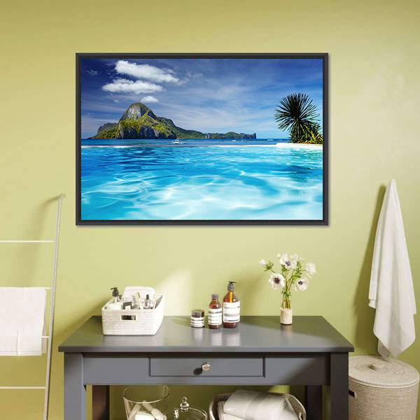 Cadlao Island Philippines Canvas Wall Art-1 Piece-Floating Frame-24" x 16"-Tiaracle