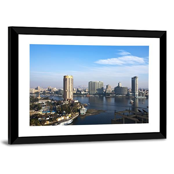 Cairo City Panoramic Canvas Wall Art-1 Piece-36" x 12"-Tiaracle