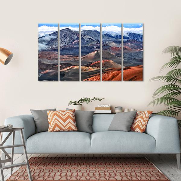 Haleakala Volcano Hawaii Canvas Wall Art-5 Horizontal-Gallery Wrap-22" x 12"-Tiaracle