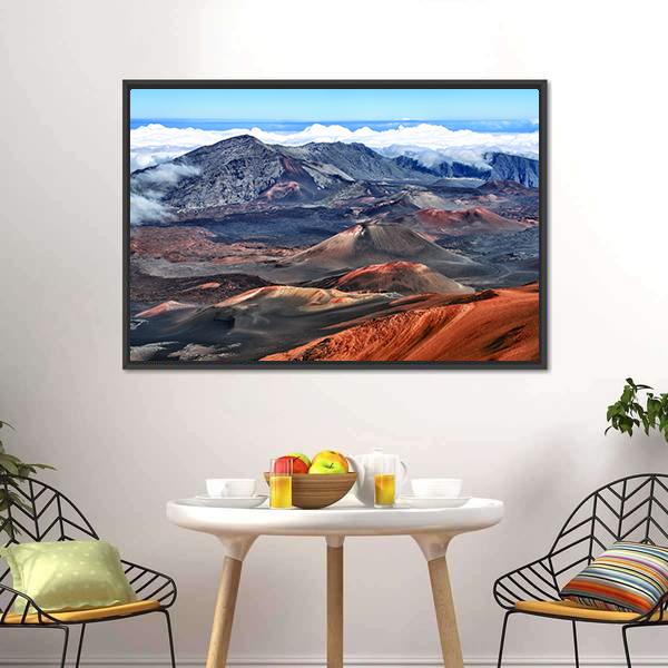 Haleakala Volcano Hawaii Canvas Wall Art-3 Horizontal-Gallery Wrap-25" x 16"-Tiaracle