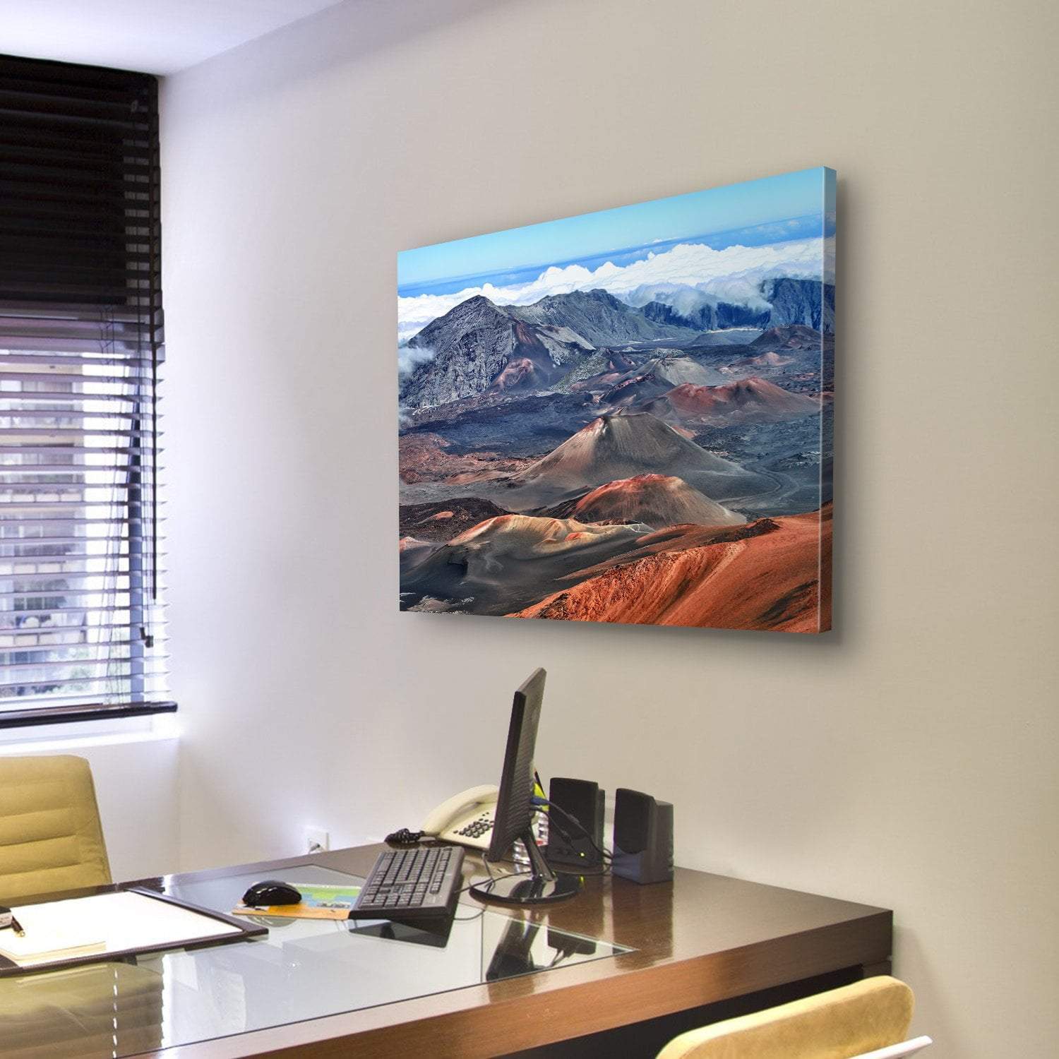 Haleakala Volcano Hawaii Canvas Wall Art-3 Horizontal-Gallery Wrap-25" x 16"-Tiaracle