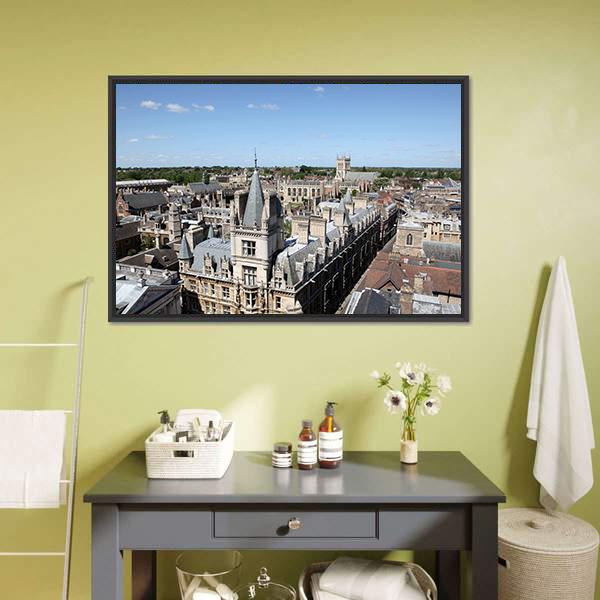 Cambridge's Historical Buildings Canvas Wall Art-3 Horizontal-Gallery Wrap-25" x 16"-Tiaracle