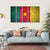 Cameroon Flag Canvas Wall Art-5 Horizontal-Gallery Wrap-22" x 12"-Tiaracle