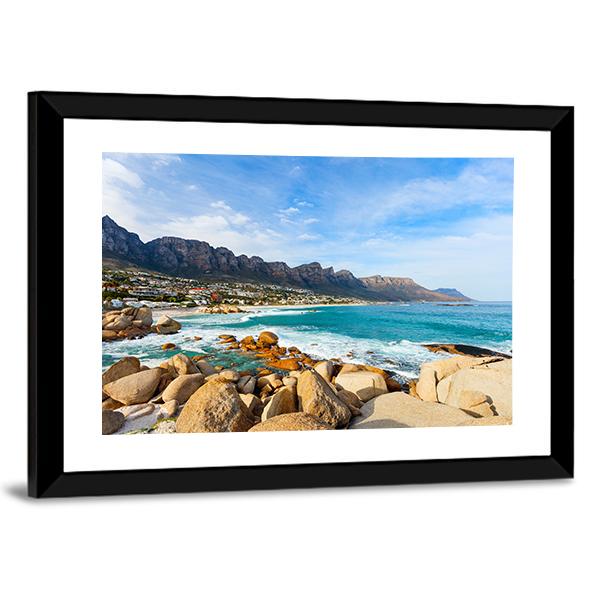 Camps Bay In Cape Town Canvas Wall Art-3 Horizontal-Gallery Wrap-25" x 16"-Tiaracle