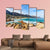Camps Bay In Cape Town Canvas Wall Art-5 Pop-Gallery Wrap-47" x 32"-Tiaracle