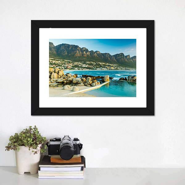 Camps Bay In South Africa Panoramic Canvas Wall Art-1 Piece-36" x 12"-Tiaracle