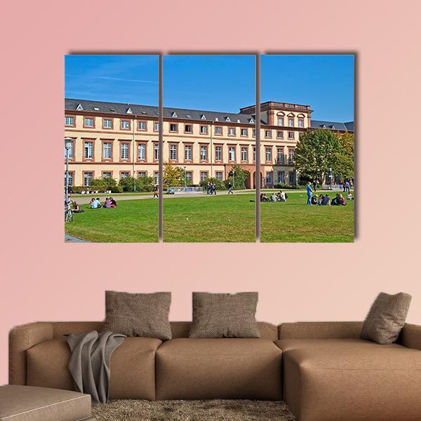 Mannheim University Germany Canvas Wall Art-3 Horizontal-Gallery Wrap-25" x 16"-Tiaracle