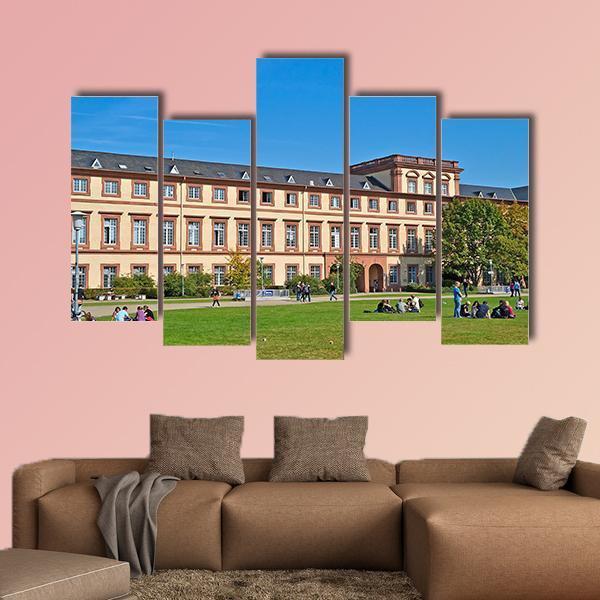 Mannheim University Germany Canvas Wall Art-5 Pop-Gallery Wrap-47" x 32"-Tiaracle