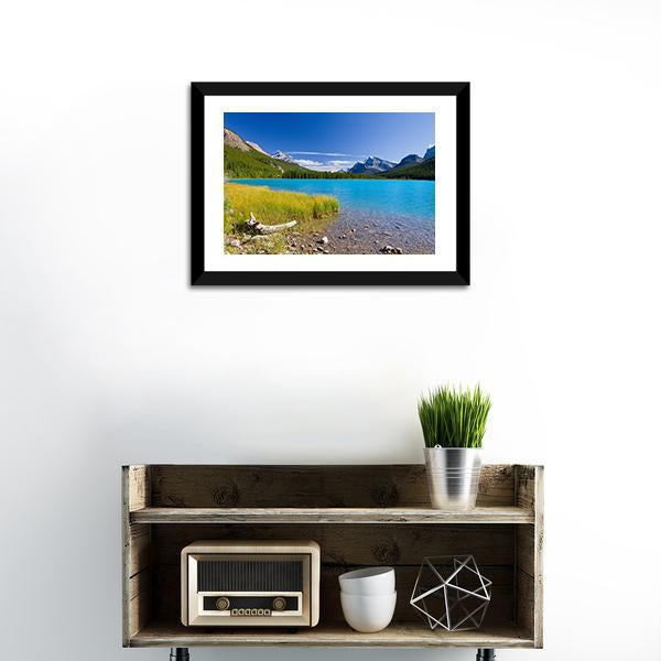 Canadian Lake Canvas Wall Art-1 Piece-Framed Print-20" x 16"-Tiaracle