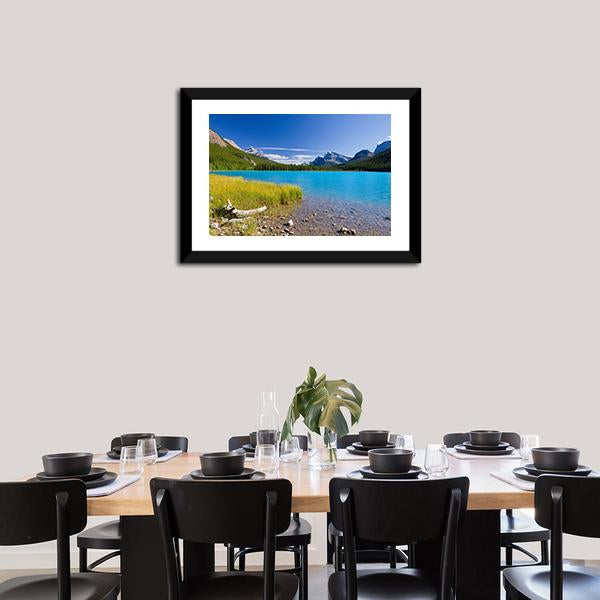 Canadian Lake Canvas Wall Art-5 Horizontal-Gallery Wrap-22" x 12"-Tiaracle