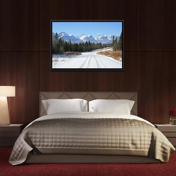 Canadian Rockies Canvas Wall Art-3 Horizontal-Gallery Wrap-25" x 16"-Tiaracle