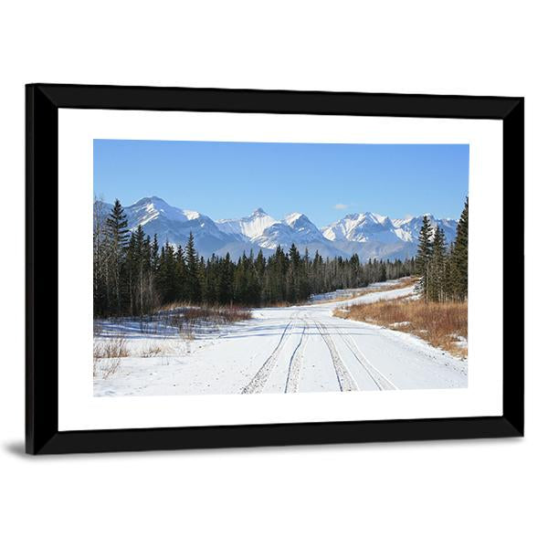 Canadian Rockies Canvas Wall Art-3 Horizontal-Gallery Wrap-25" x 16"-Tiaracle