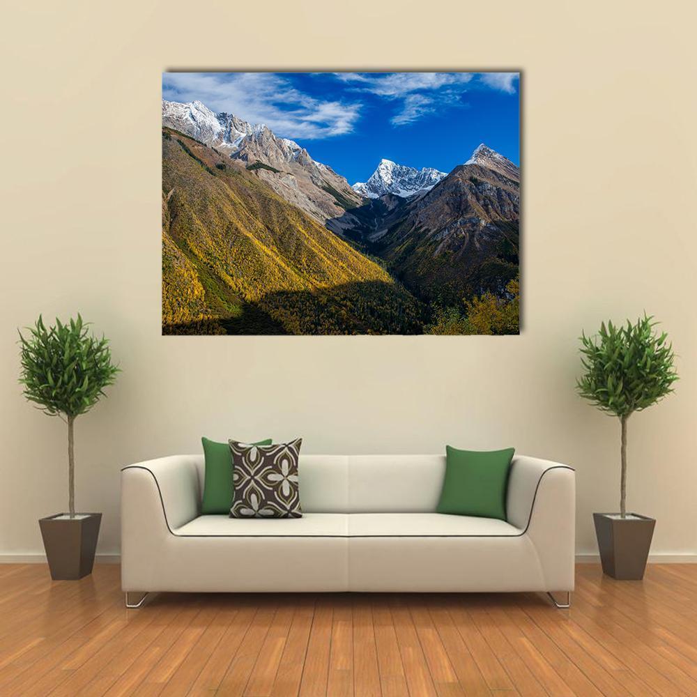 Canadian Rocky Mountains Canvas Wall Art-1 Piece-Gallery Wrap-48" x 32"-Tiaracle