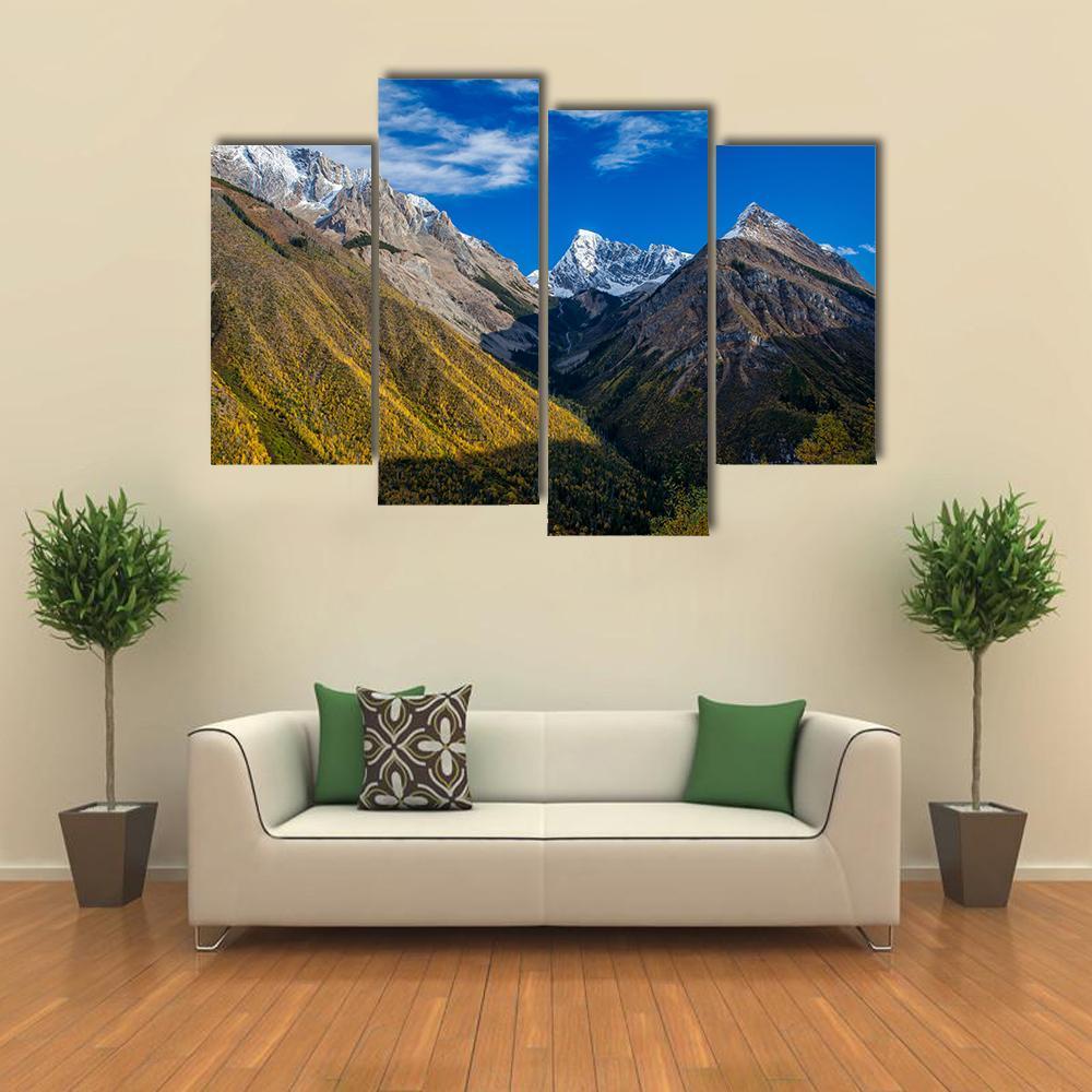 Canadian Rocky Mountains Canvas Wall Art-4 Pop-Gallery Wrap-50" x 32"-Tiaracle