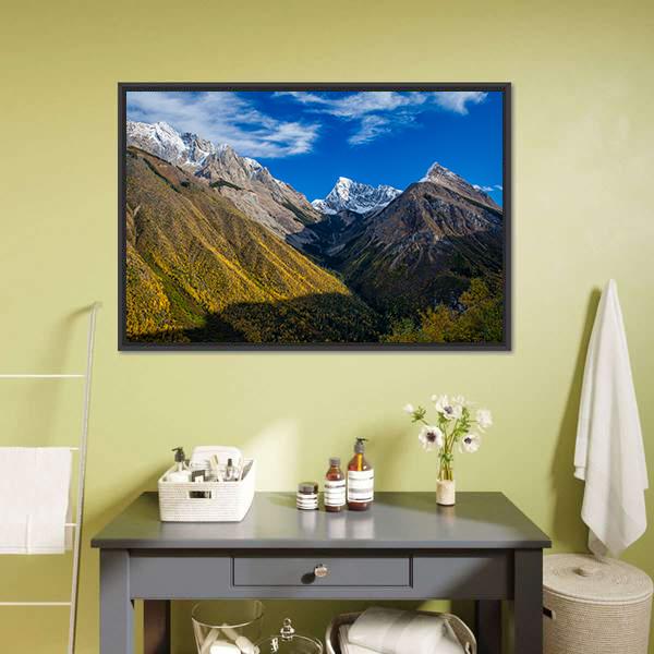 Canadian Rocky Mountains Canvas Wall Art-3 Horizontal-Gallery Wrap-25" x 16"-Tiaracle