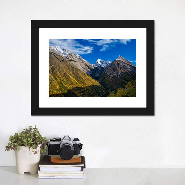 Canadian Rocky Mountains Canvas Wall Art-1 Piece-Framed Print-20" x 16"-Tiaracle