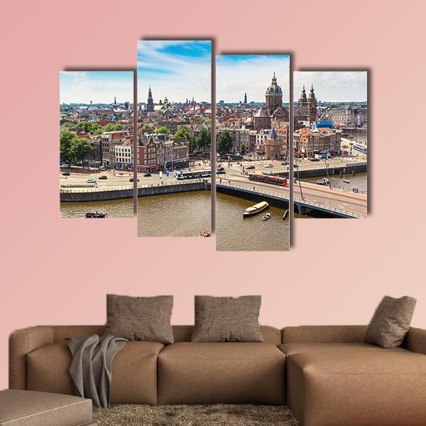 St. Nicolas Church Canvas Wall Art-4 Pop-Gallery Wrap-50" x 32"-Tiaracle