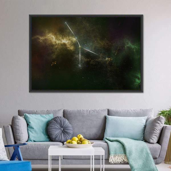 Cancer Constellation Canvas Wall Art-1 Piece-Floating Frame-24" x 16"-Tiaracle