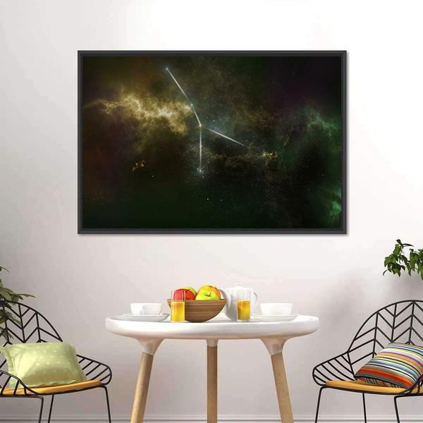 Cancer Constellation Canvas Wall Art-5 Horizontal-Gallery Wrap-22" x 12"-Tiaracle
