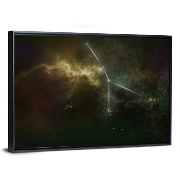 Cancer Constellation Canvas Wall Art-5 Horizontal-Gallery Wrap-22" x 12"-Tiaracle
