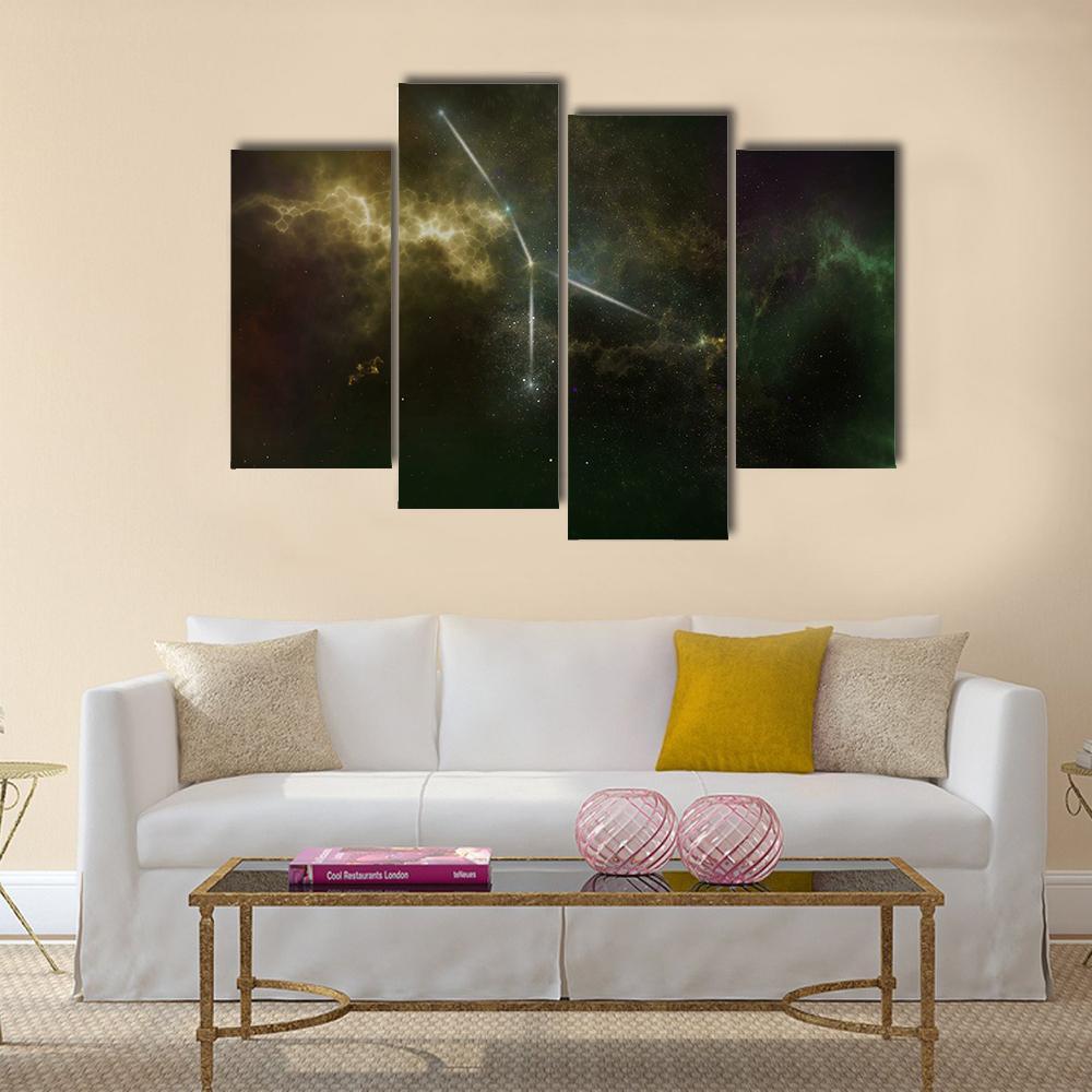 Cancer Constellation Canvas Wall Art-4 Pop-Gallery Wrap-34" x 20"-Tiaracle