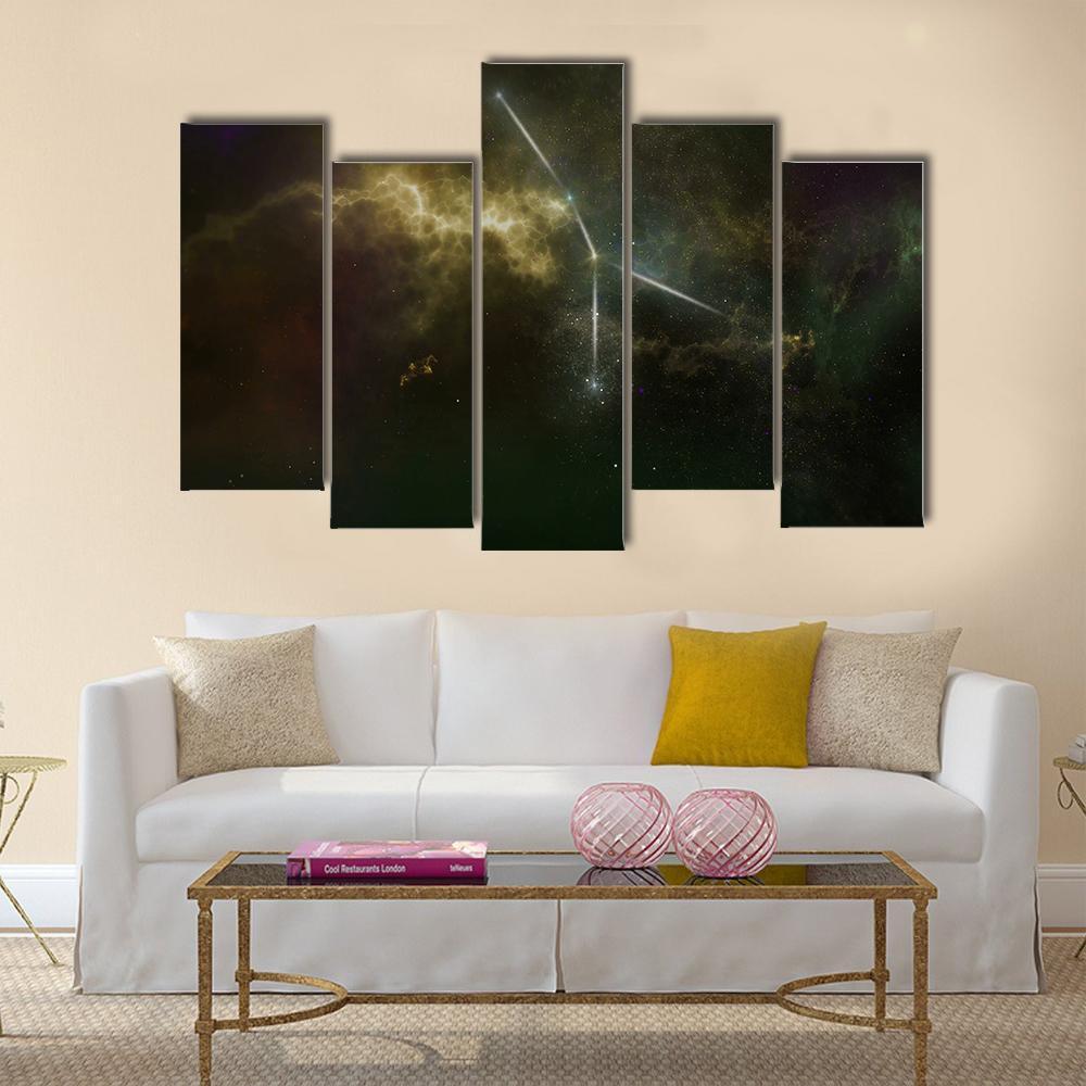Cancer Constellation Canvas Wall Art-5 Pop-Gallery Wrap-32" x 21"-Tiaracle
