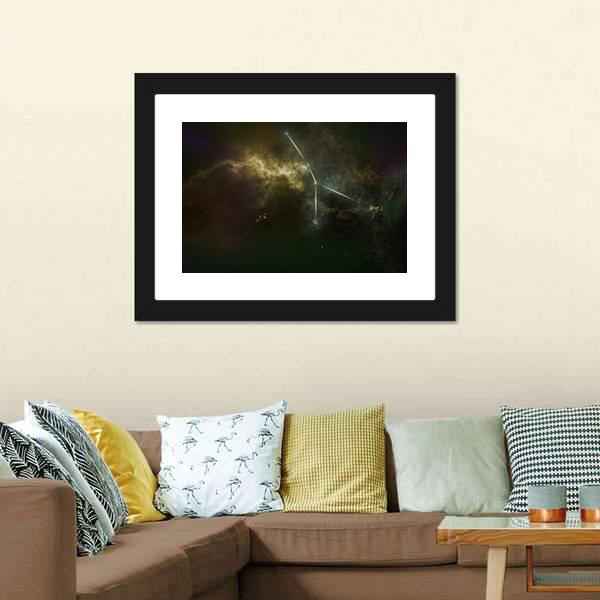 Cancer Constellation Canvas Wall Art-3 Horizontal-Gallery Wrap-25" x 16"-Tiaracle