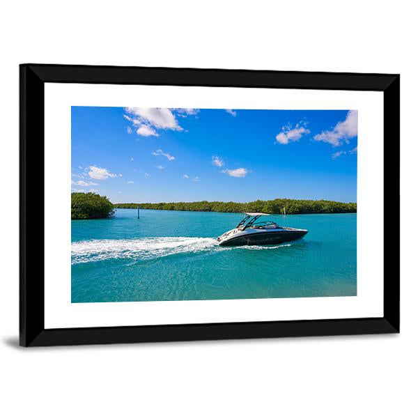 Cancun Nichupte Lagoon Canvas Wall Art-3 Horizontal-Gallery Wrap-25" x 16"-Tiaracle