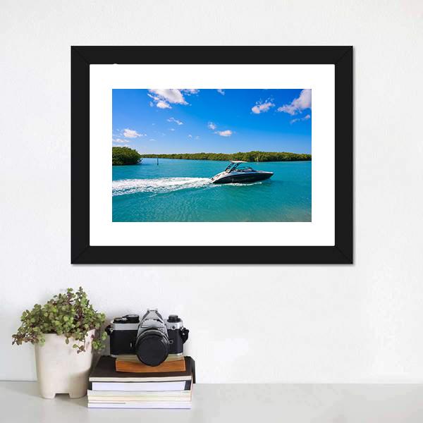 Cancun Nichupte Lagoon Canvas Wall Art-1 Piece-Framed Print-20" x 16"-Tiaracle