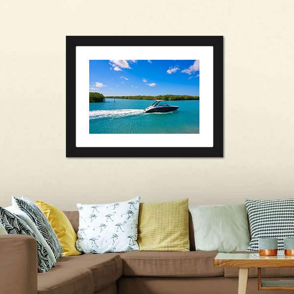 Cancun Nichupte Lagoon Canvas Wall Art-3 Horizontal-Gallery Wrap-25" x 16"-Tiaracle